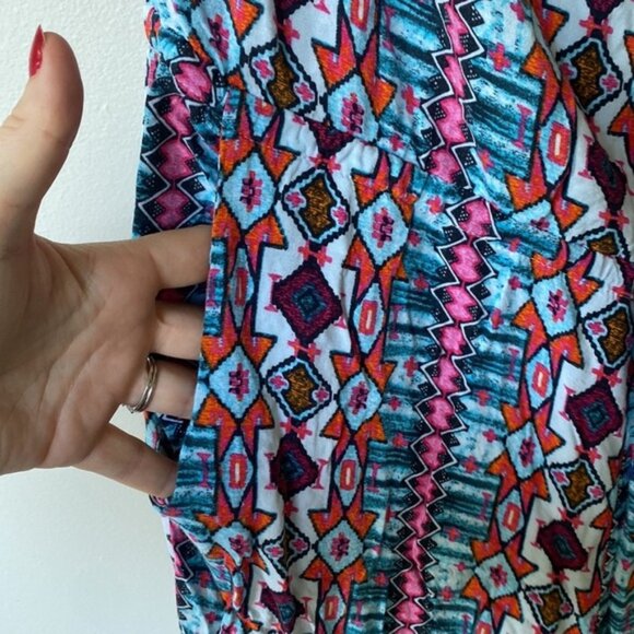 Pink Rose Aztec Print Tube Top Romper – Women’s Size Medium - Picture 5 of 10